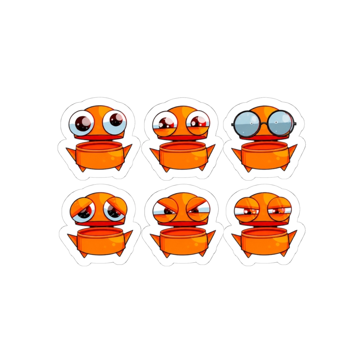 REPO Robot Emotion Stickers - Orange | R.E.P.O - alternate angle 1, merchandise