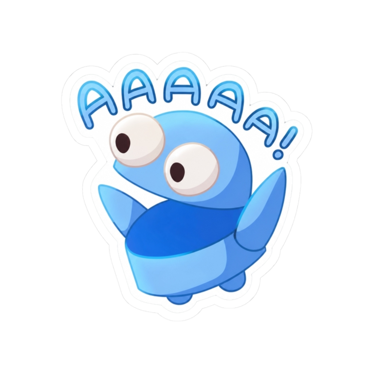 REPO Game Robot Scream Sticker, REPO Game Sticker, REPO Game Merch, Repo Robot Sticker, R.E.P.O Stickers, R.E.P.O Game, R.E.P.O. Game Merch - alternate angle 3, merchandise