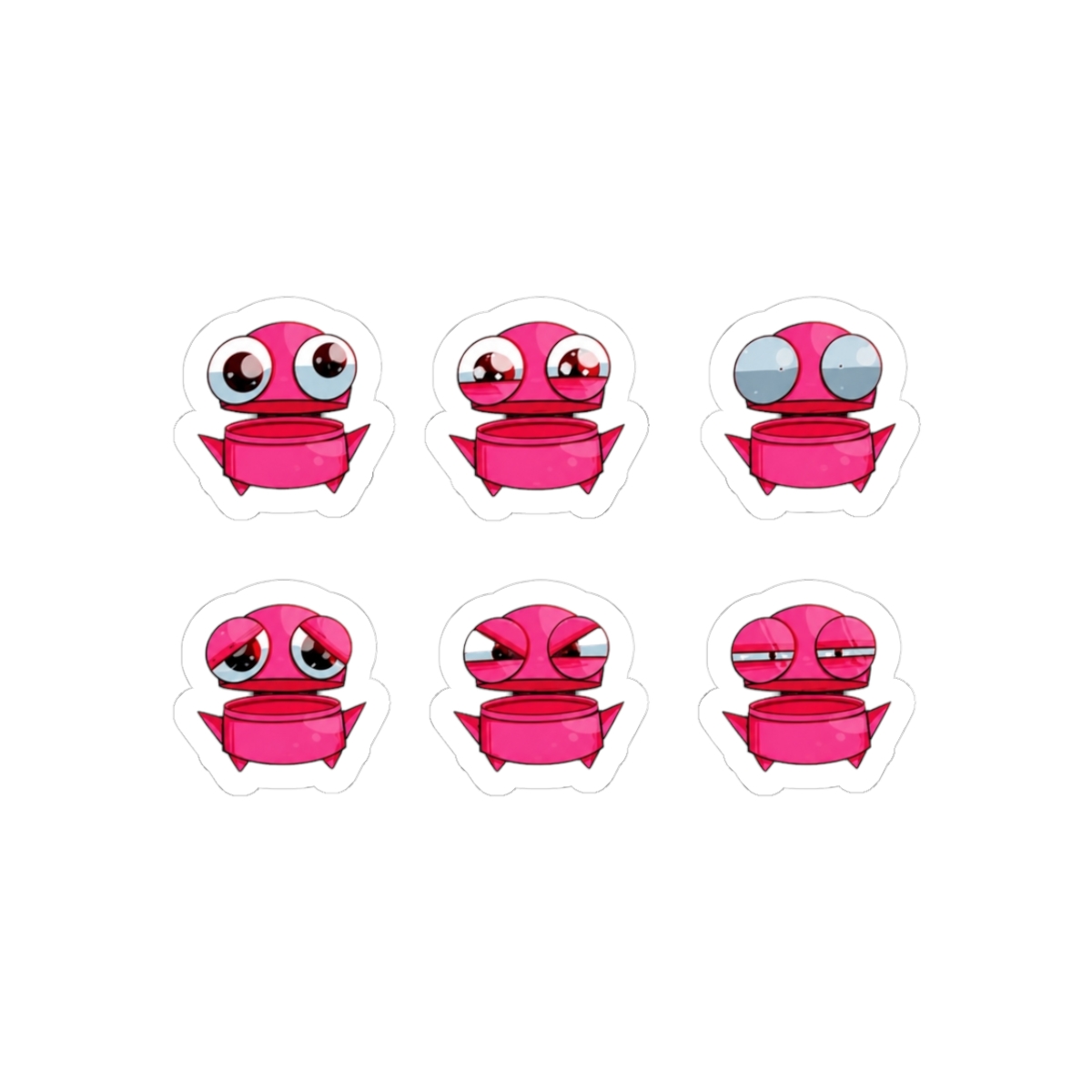 REPO Robot Emotion Stickers - Pink | R.E.P.O
